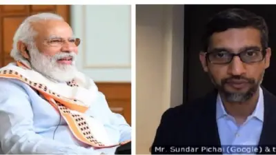 గూగుల్ సీఈఓ తో మోడీ చర్చ..డిజిటల్ ఇండియా పై గూగుల్ ఆసక్తి..!