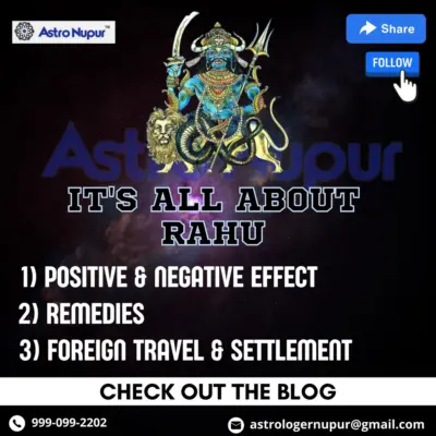 RAHU: Its Effects And Remedies To Nullify Them