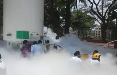 खळबळजनक! नाशिकच्या झाकीर हुसेन रुग्णालयात ऑक्सिजनच्या टाकीतून गळती