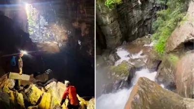 Brazil Waterfall: ఆకాశం నుంచి జలపాతం.. కళ్లింతలు చేసుకుని చూడాల్సిందే.. వైరల్ వీడియో