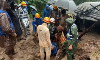 భారీ వర్షాలకు కుప్పకూలిన కొండచరియలు..ముగ్గురు మృతి!