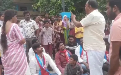 ఏఐవైఎఫ్ నాయకులపై సీపీఐ నాయకుడి దౌర్జన్యం