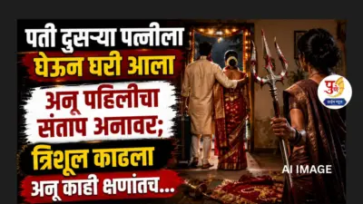 पती दुसऱ्या पत्नीला घेऊन घरी आला अन् पहिलीचा संताप अनावर; त्रिशूळ काढला अन् काही क्षणांतच.
