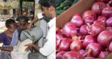 பொதுமக்களுக்கு குட் நியூஸ். இன்று முதல் ரேஷன் கடைகளில் வெங்காயம் விற்பனை!