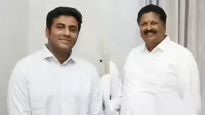 మాజీ మంత్రి కారుమూరి కుమారుడి అరెస్ట్