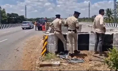 ಮಂಡ್ಯ ಫ್ಲೈಓವರ್ನಿಂದ ಬಿದ್ದ ಕಾರು: ಮಹಿಳಾ ಟಿಕಿ ಸಾವು