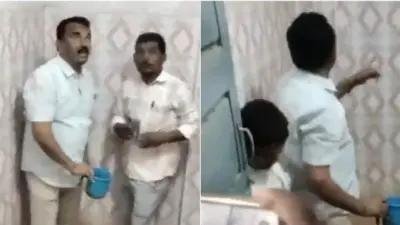 టాయిలెట్స్ కడిగిన మంత్రి జూపల్లి