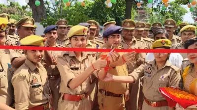 पुलिस अधीक्षक संतकबीरनगर द्वारा मगहर पुलिस चौकी के नवनिर्मित भवन का फीता काटकर किया गया भव्य उद्घाटन