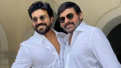 'మెగా 158' షూటింగ్ స్పాట్లో సందడి చేసిన రామ్ చరణ్