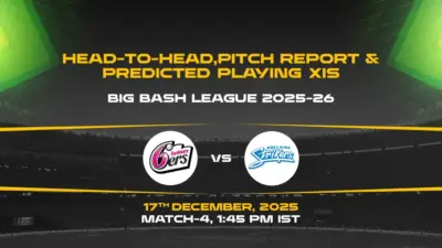 BBL 2025-26 Match 4: SIX vs STR head-to-head, pitch report & predicted playing XIs