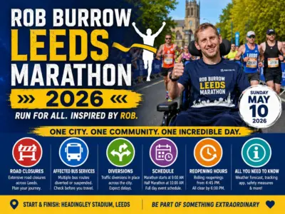 Rob Burrow Leeds Marathon 2026: Check Full List of Road Closures, Affected Bus Services, Diversions, Schedule, Reopening Hours & All You Need to Know