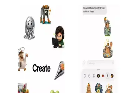 You can now create stickers from photos in ChatGPT; make a pack of 9 stickers and share them on WhatsApp and iMessage..