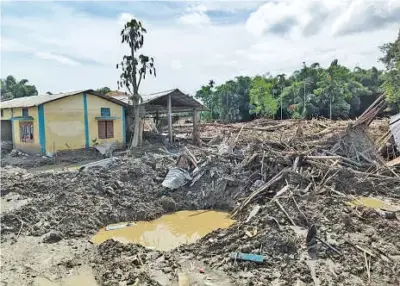 Traditional flood-prone villages escape as eastern Sivasagar remains under water
