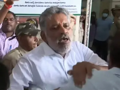 Chevireddy Brash Behaviour, Shouts at SIT Officials