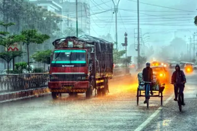 जिल्ह्यात दमदार पाऊस heavy rainfall