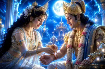 স্বামীর মঙ্গল কামনায় ইন্দ্রের হাতে রাখি পড়িয়েছিলেন ইন্দ্রানী