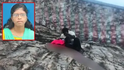 కోతుల భయంతో కొండపై నుంచి పడి నవవధువు మృతి