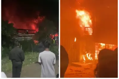 गणेशोत्सवाच्या तोंडावर वाई MIDC तील मूर्ती कारखान्याला भीषण आग! वैभव आर्ट हस्तकला महिला उद्योगातील कोट्यवधींचे साहित्य जळून खाक!