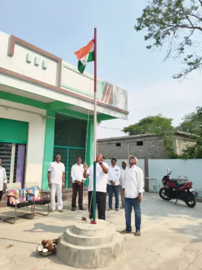 పిఏసిఎస్ కార్యాలయంలో ఘనంగా రాష్ట్ర ఆవిర్భావ వేడుకలు