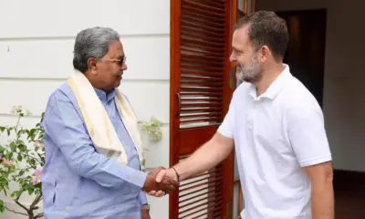 Day after resigning as Karnataka CM, Siddaramaiah meets Rahul Gandhi in Delhi