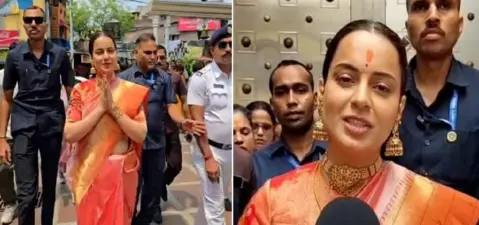"Justice for Bengal's Daughters", Kangana Ranaut Makes Waves During Kolkata Temple Visit