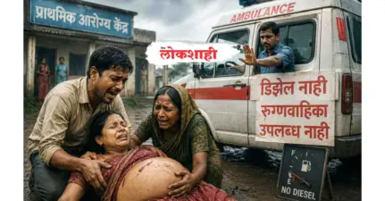 हृदयद्रावक : रुग्णवाहिका नाकारल्याने बाळ पोटातच..