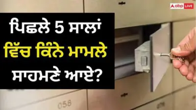 ਬੈਂਕ ਲਾਕਰ ਚੋਰੀ ਦੇ ਮਾਮਲਿਆਂ 'ਚ ਯੂਪੀ ਸਭ ਤੋਂ ਅੱਗੇ, ਝਾਰਖੰਡ ਦੂਜੇ ਨੰਬਰ 'ਤੇ; ਸਰਕਾਰ ਨੇ ਸੰਸਦ 'ਚ ਦਿੱਤੀ ਜਾਣਕਾਰੀ