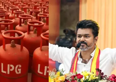 Vijay announces cooking gas relief for Tamil Nadu families