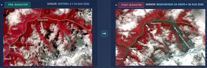ISRO images reveal surface changes in glacier linked to devastating Nepal floods