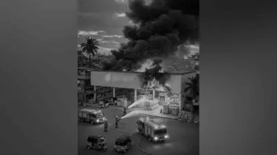 ஆன்லைன் டெலிவரி நிறுவன குடோனில் பயங்கர தீ விபத்து!