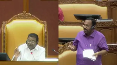 സഭയില് കെ.രാജനും സ്പീക്കറും തമ്മില് തര്ക്കം