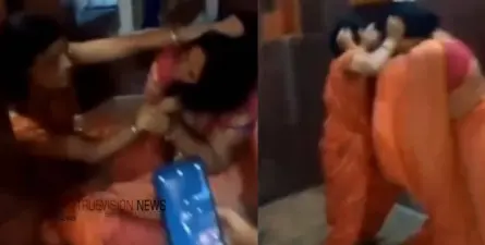 അയ്യയ്യോ ആകെ നാണക്കേടായി ....! ക്ഷേത്ര ഭരണം പിടിക്കാൻ തമ്മില്ത്തല്ല്, പരസ്പരം മുടിക്ക് കുത്തിപ്പിടിച്ച് ബിജെപി നേതാവും പൂജാരിയുടെ ഭാര്യയും