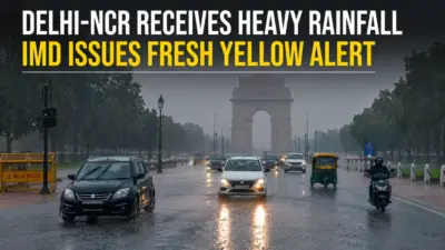 Delhi-NCR Receives Heavy Rainfall, IMD Issues Fresh Yellow Alert