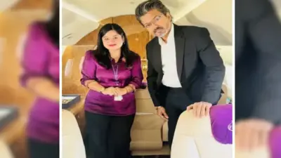 ఎయిర్ హోస్టెస్తో తమిళనాడు సీఎం విజయ్.. ఫొటో వైరల్!