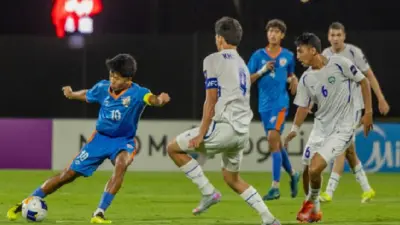 India's U17 side falls short against Uzbekistan, ending their hopes of qualifying for the FIFA U17 World Cup
