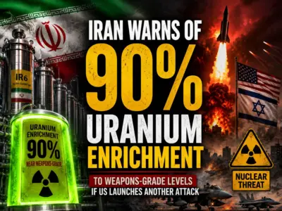 US-Israel-Iran War Latest Update: Iran Warns of 90% Uranium Enrichment to Weapons-Grade Levels if US Launches Another Attack