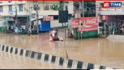 Guwahati Waterlogging Woes: Jorabat Submerged, City Roads Flooded