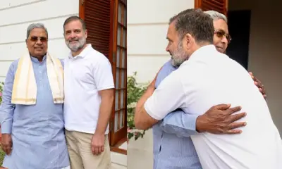 Day after resigning as Karnataka CM, Siddaramaiah meets Rahul, Sonia in Delhi
