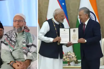 বাবরের দেশ থেকেই এল সম্মান! মোদীর উজাবকিস্তান প্রাপ্তি নিয়ে বিজেপিকে তুলোধনা ওমেইসির
