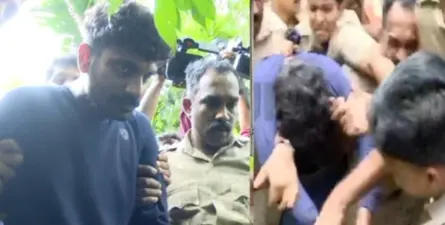 നെടുമങ്ങാട്ടെ ഒന്നരവയസുകാരന്റെ മരണം; അഷ്കറിനെ തെളിവെടുപ്പിന് എത്തിച്ച് പൊലീസ്, കയ്യേറ്റം ചെയ്ത് നാട്ടുകാര്