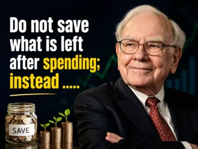 Warren Buffett Says Do Not Save What Is Left After Spending; Do THIS Instead