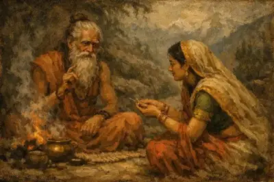 "आपको क्या चाहिए मुझे बताइए मैं लेकर आउंगी .", महिला बोली. " मुझे बाघ की मूंछ का एक बाल चाहिए .", सन्यासी बोला...