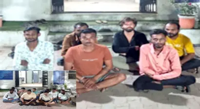 કાંગશિયાળી પાસે એપ્લાન્ટિસ હાઇટસમાં ફલેટમાં ચાલતા જુગારધામ પર દરોડો: નવ શખસો ઝબ્બે