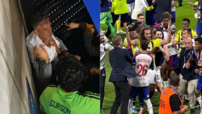 WATCH: Huge Fight Erupts In UCL Qualifier After Player Provokes Fans