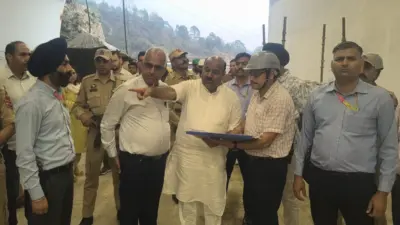 Dy CM inspects Sungal Tunnel project at Kalidhar; emphasizes strict compliance to timelines, quality parameters