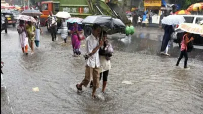 भारी बारिश के कारण भिवंडी में बाढ़