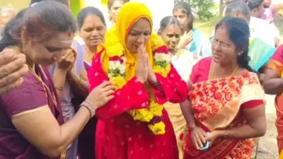 கோயிலில் பிரதிஷ்டை விழாவில் அடிக்கல் நாட்டிய தவெக எம்.எல்.ஏ. தாஹிரா - மதநல்லிணக்கத்தை வெளிப்படுத்திய நெகிழ்ச்சி நிகழ்வு!