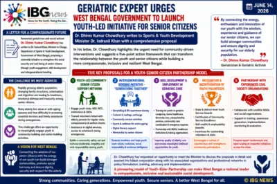 Geriatric Expert Dr. Dhires Kumar Chowdhury Urges West Bengal Government to Launch Youth-Led Social Security Initiative for Senior Citizens