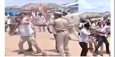భువనగిరిలో కాంగ్రెస్ బీజేపీ .. రాళ్ల దాడితో పరిస్థితి ఉద్రిక్తం
