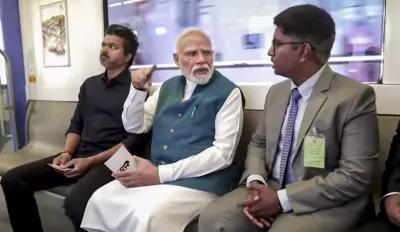 Modi Inaugurates Poonamallee-Vadapalani Metro Stretch, Rides Along With Vijay